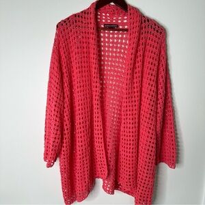 Jessica London Crochet Open Cardigan Size 30/32
